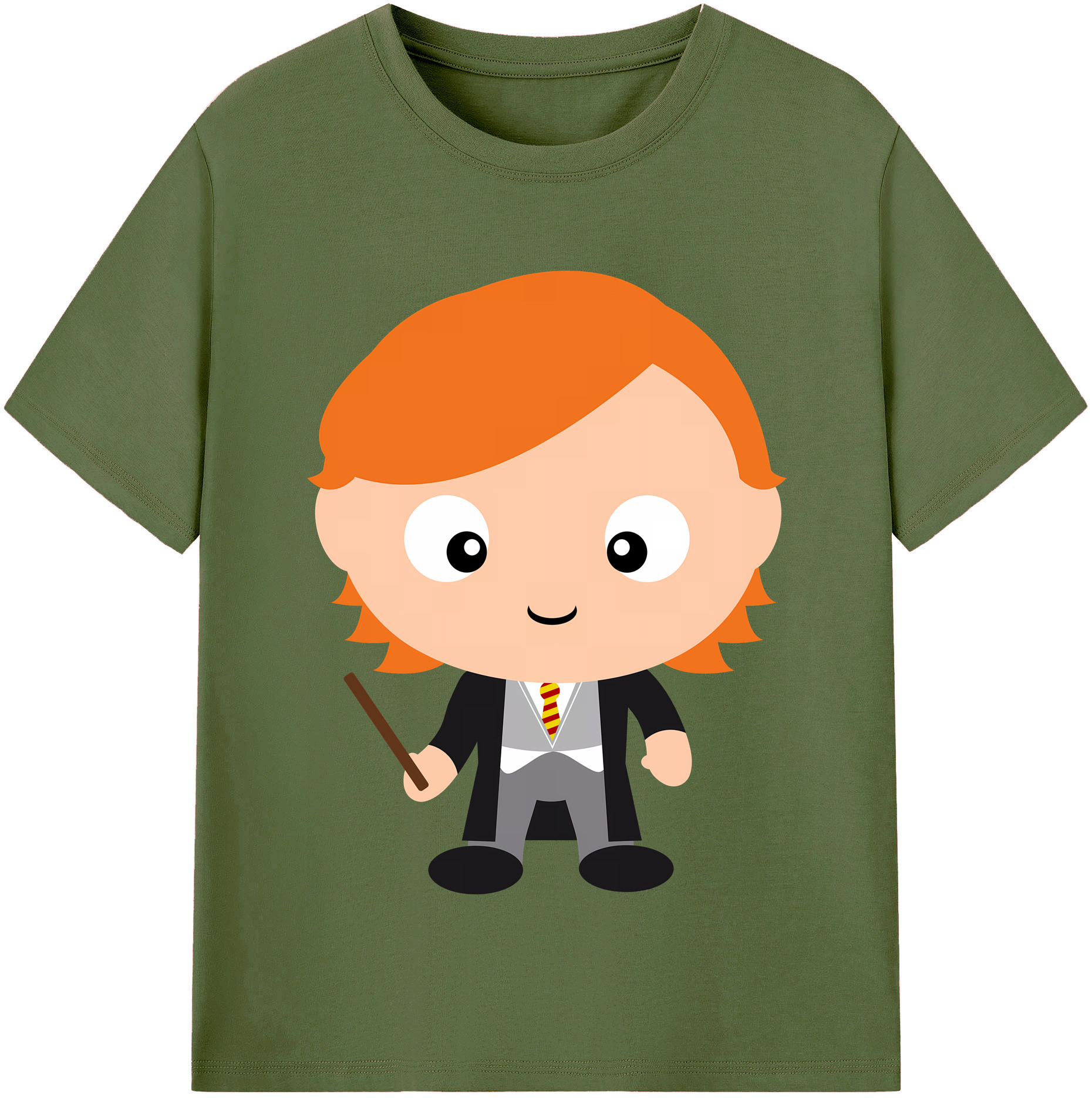 （画像用） Harry Potter ハリー・ポッターシリーズ 綿100％半袖Tシャツ（フロントプリント）